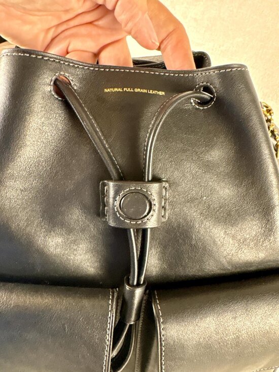 Coach Crosby Backpack in Black Natural Grain Leather